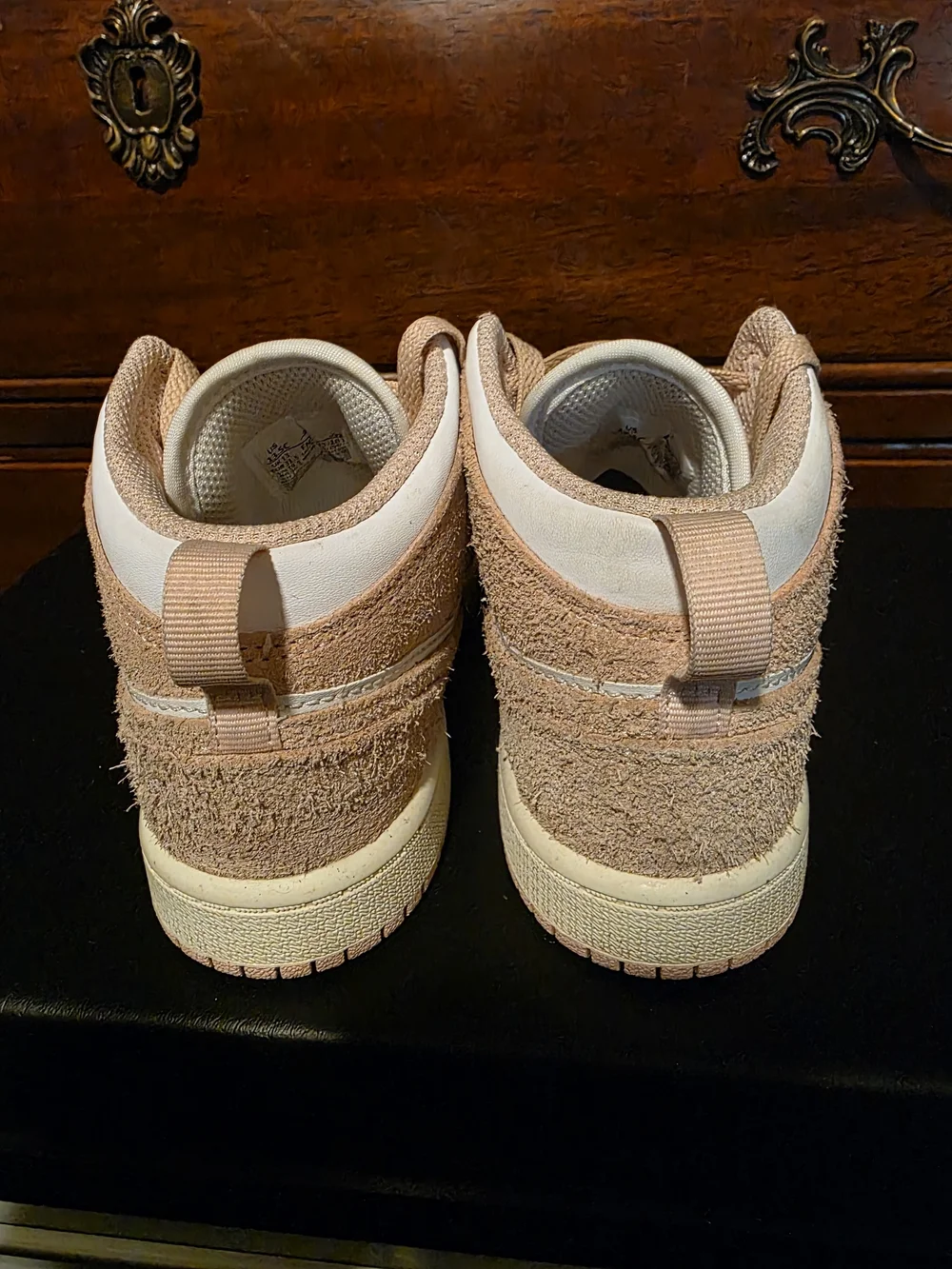 Nike Jordan Kid’s High-Top Sneakers in Beige/Tan